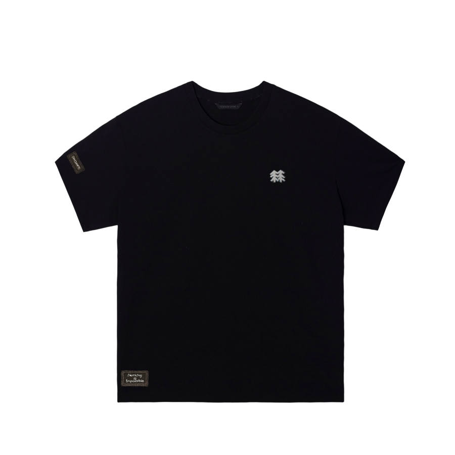 KOLON SPORT T Shirts Unisex Black/Black Crew Neck Moderate