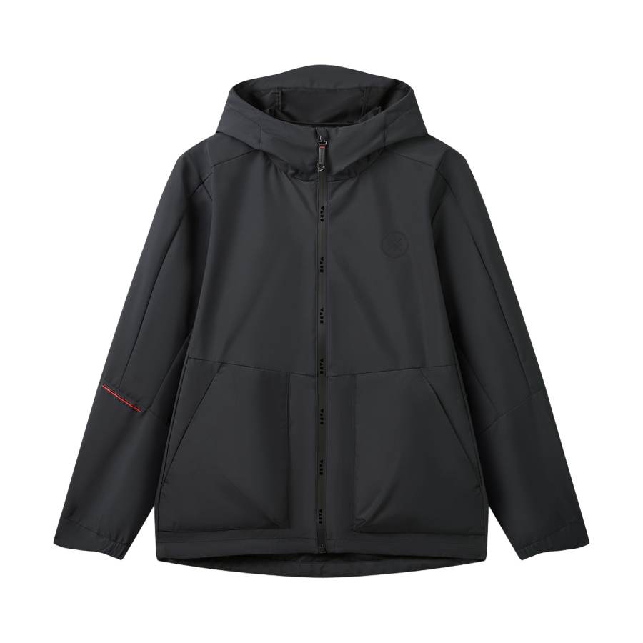 Li-Ning Li Ning Wade Trench Coats Men's Black Hooded Non Detachable Moderate