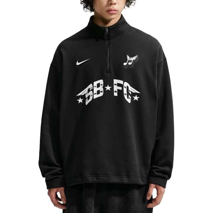 Nike Nike SB Sweatshirts Unisex Black Stand Collar Moderate
