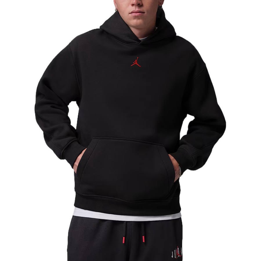 Jordan Jordan Brooklyn Sweatshirts Men's Black Hooded Non Detachable Moderate
