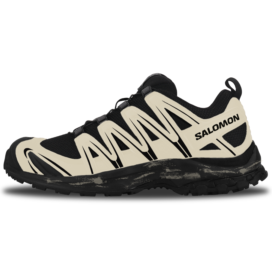 SALOMON XA PRO 3D Running Shoes Unisex Low Top Black/Beige