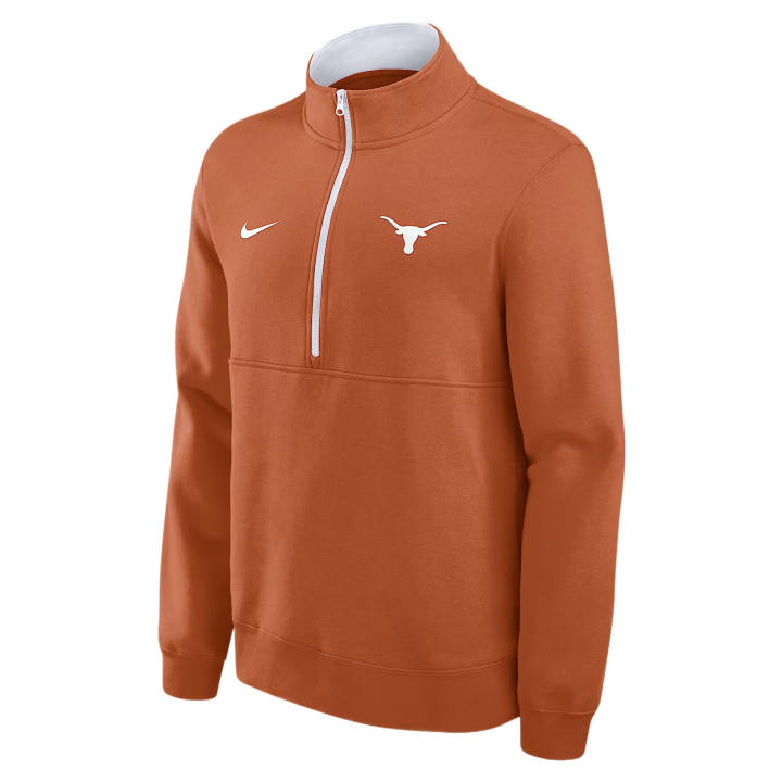 Nike Nike College Sweatshirts Men's Desert Orange/White Color Stand Collar Moderate