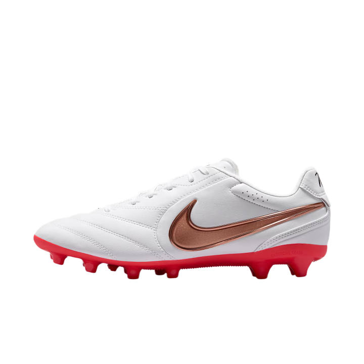 Nike Nike Tiempo Ligera Soccer Shoes Unisex Low Top White/Bright Dark Red/Fuzzy