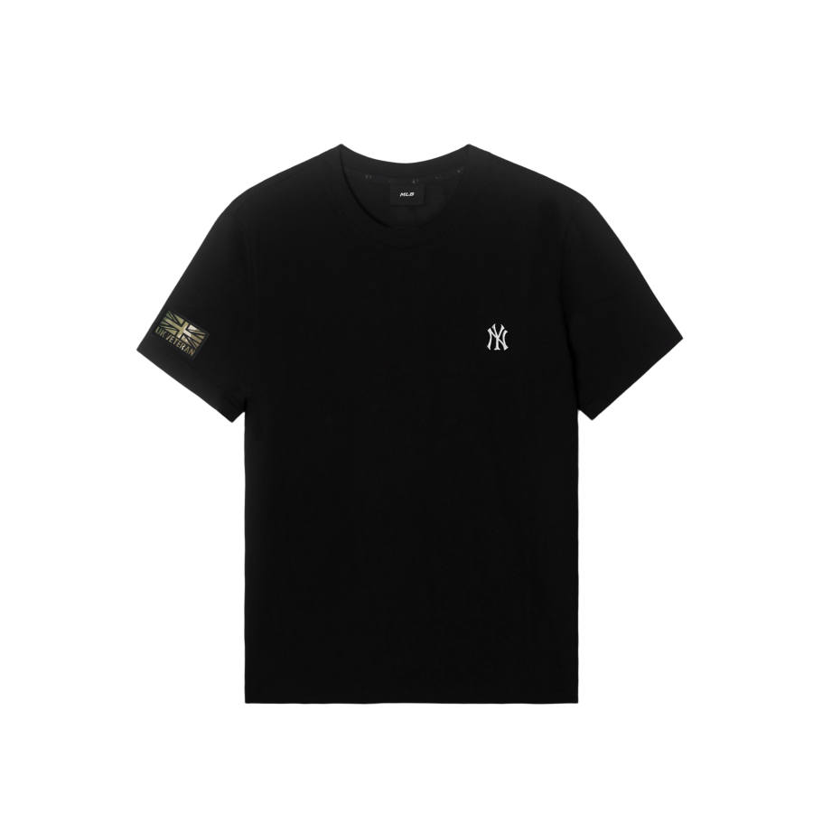 MLB T Shirts Unisex New York Yankees/Black Crew Neck Moderate Straight Fit
