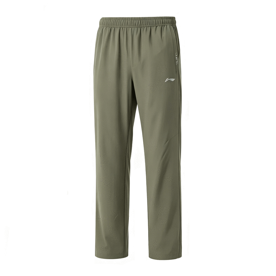 Li-Ning Li Ning Knitted Sweatpants Men's Olive Green Moderate Straight Fit Pants