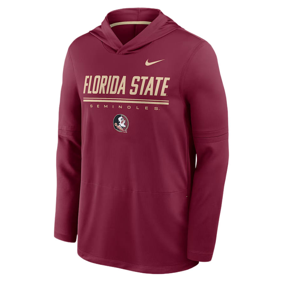 Nike Nike Dri Fit College Sweatshirts Men's Chestnut Team/Gold Team Hooded Non Detachable Moderate
