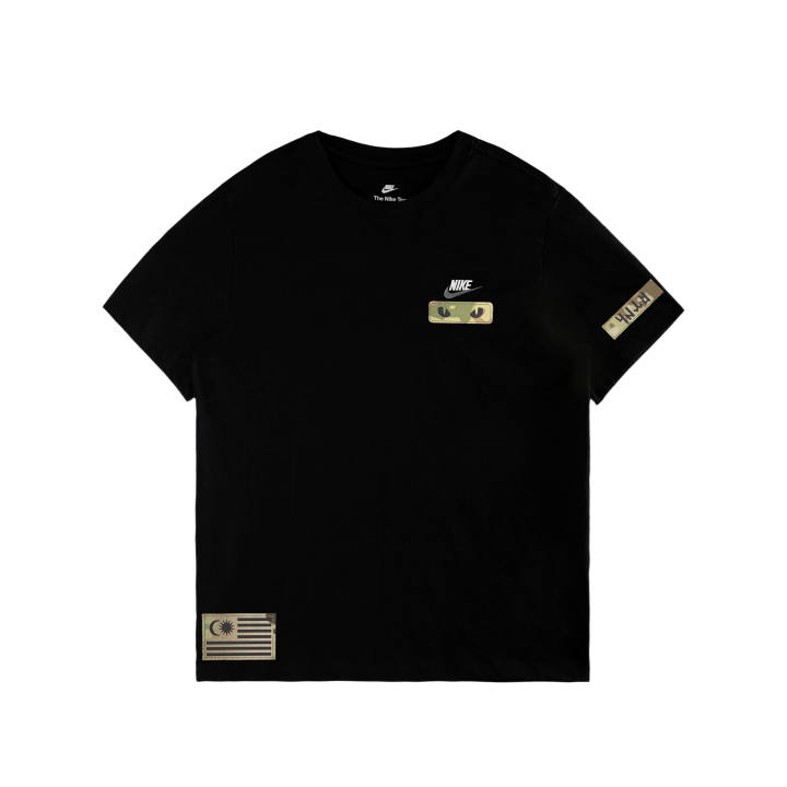 Nike Nike Sportswear Club T Shirts Men's Black/White/Dark Gray Crew Neck Moderate