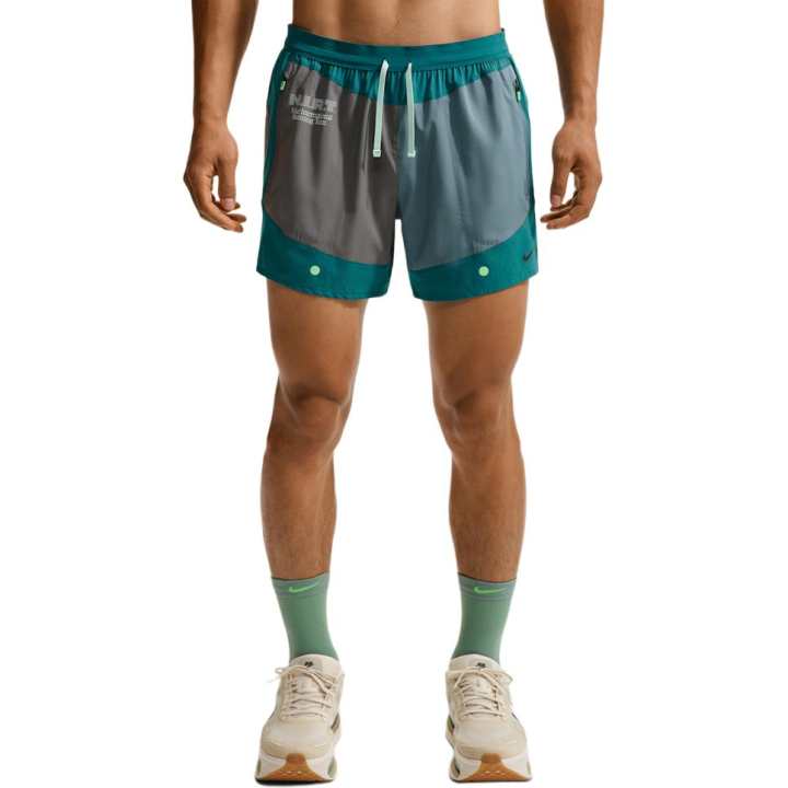 Nike Nike Running Shorts Men's Lake Green/Gray/Blue Moderate