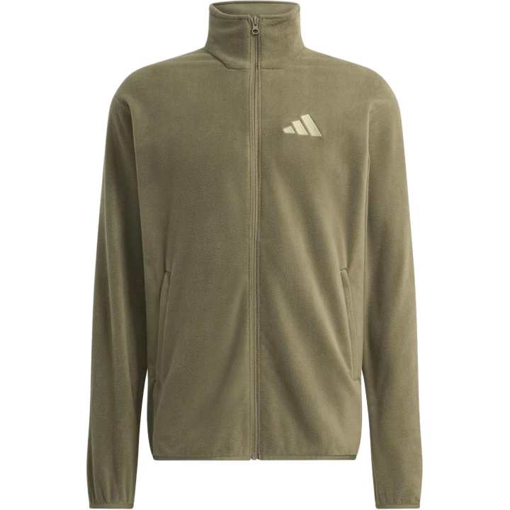 Adidas Adidas Terrex Fleece Tops Men's Olive Green Stand Collar Moderate