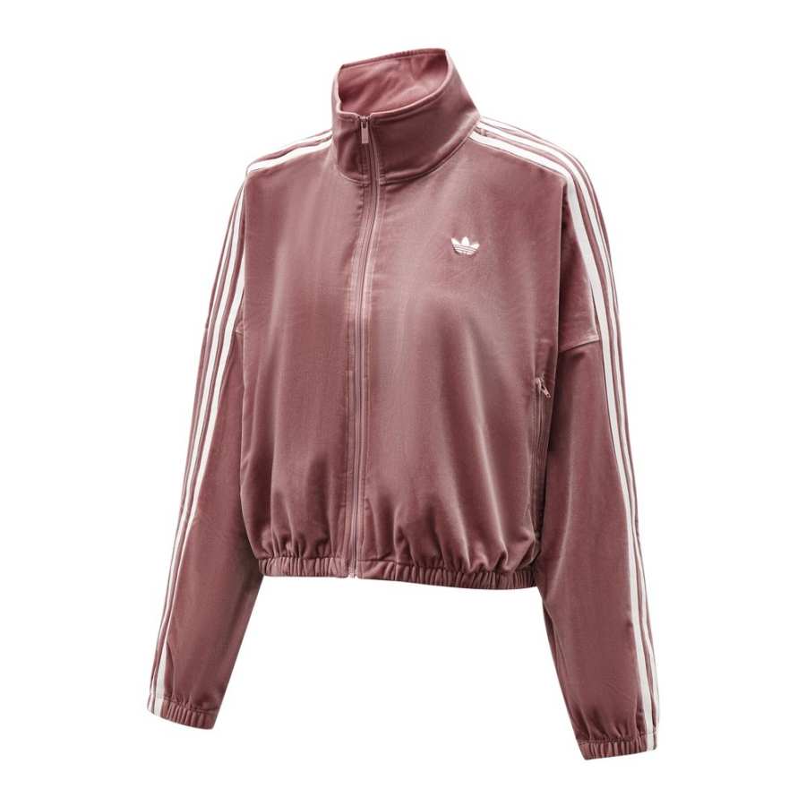 Adidas Originals TRACK TOP Jackets Women's Cameo Brown Pink Stand Collar Moderate