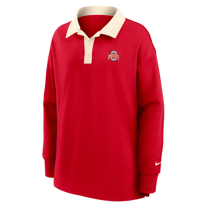 Nike Nike Polo Shirts Women's University Red/Natural Polo Collar