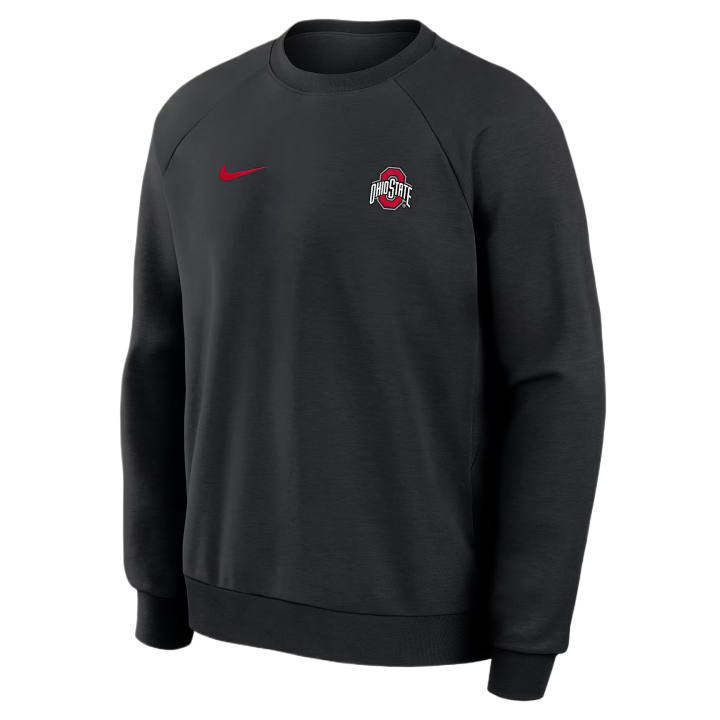Nike Nike Dri Fit College Sweatshirts Men's Black Crew Neck Moderate
