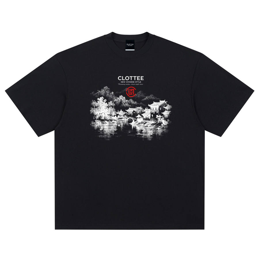 CLOT T Shirts Men's Crew Neck Moderate Straight Fit