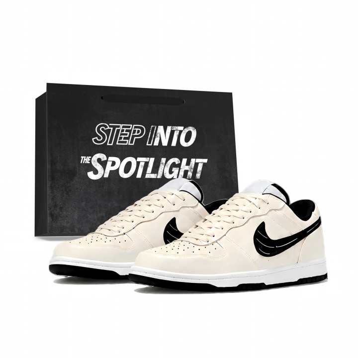 Nike Nike Big Skateboard Shoes Unisex Low Top Milk White