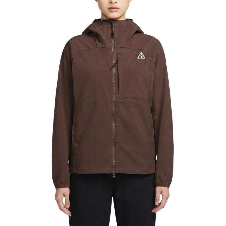 Nike Nike ACG Jackets Women's Brown Hooded Non Detachable Moderate