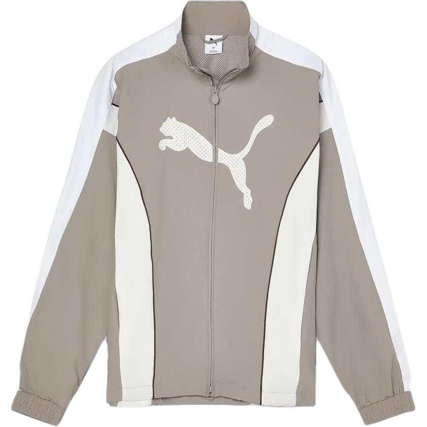 PUMA T7 Jackets Men's Umber Gray 81 Stand Collar Moderate