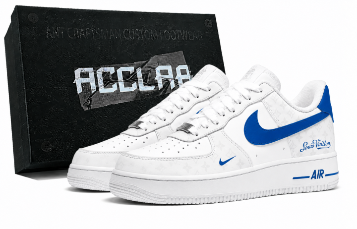 Nike Nike Air Force 1 Skateboard Shoes Unisex Low Top White/Blue