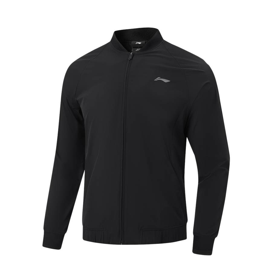 Li-Ning Li Ning Fitness Series Jackets Men's Black Baseball Collar Moderate