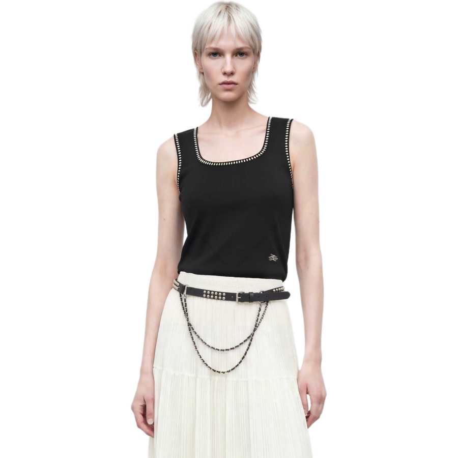 KARL LAGERFELD / Karl Lagerfeld Jeans Tank Tops Women's Black Moderate