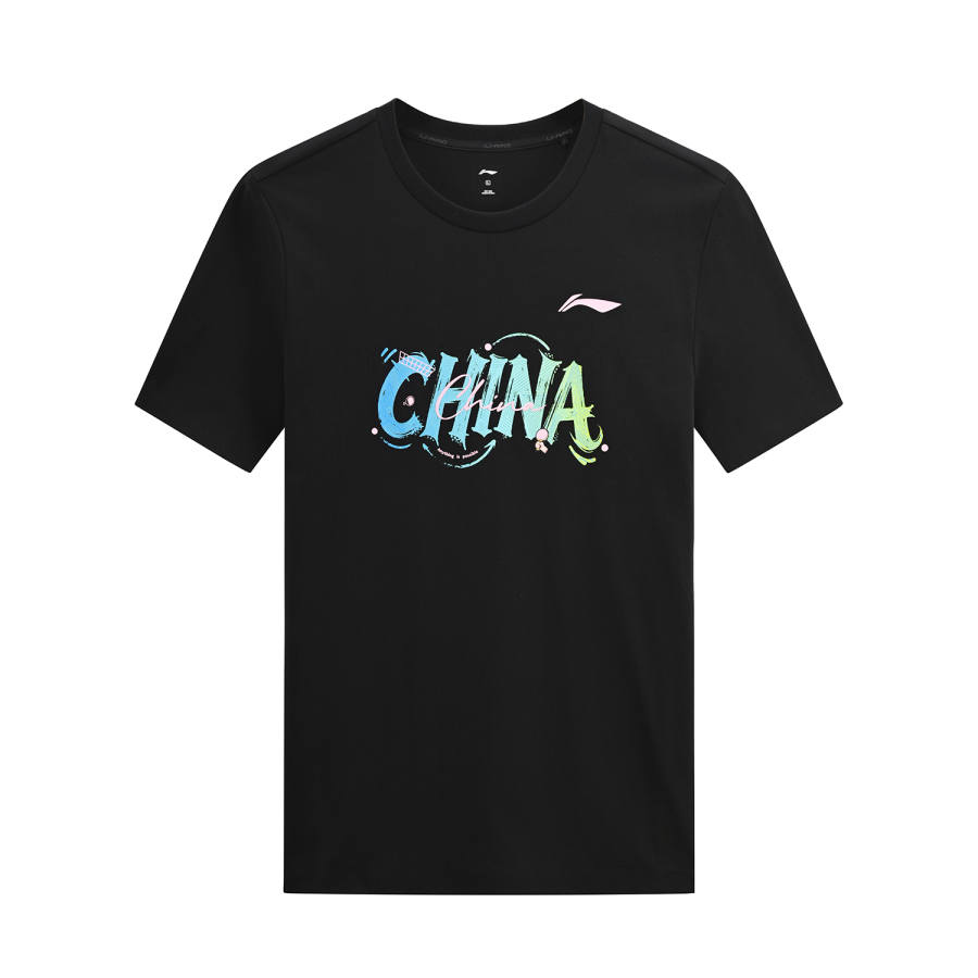Li-Ning Li Ning T Shirts Unisex Crew Neck Thin Straight Fit
