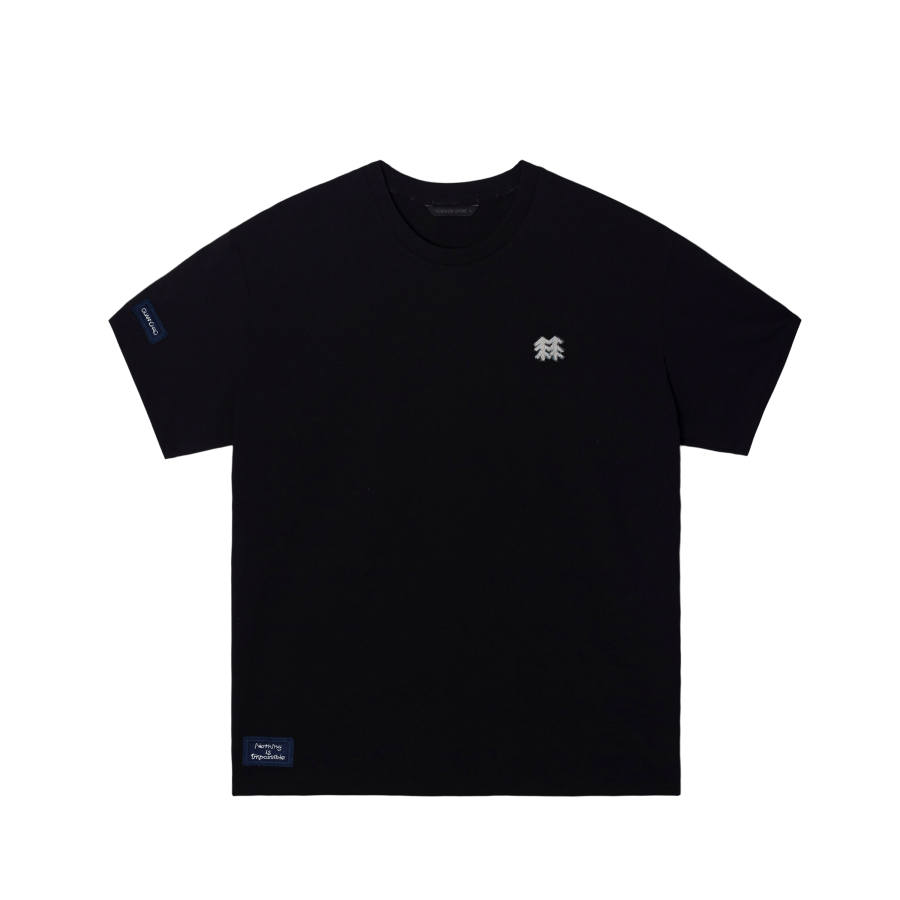 KOLON SPORT T Shirts Unisex Black/Black Crew Neck Moderate