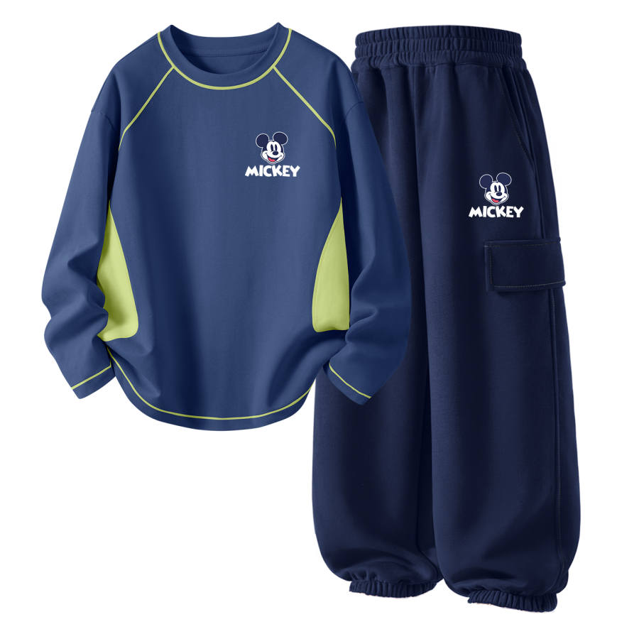 Disney Kids Casual Sportswear Crew Neck Thin Stretch Breathable