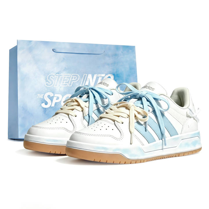 Adidas Adidas ENTRAP Skateboard Shoes Women's Low Top White/Blue