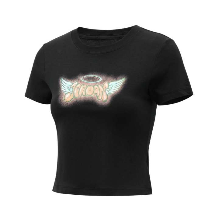 Jordan Jordan GFX T Shirts Women's Black Crew Neck