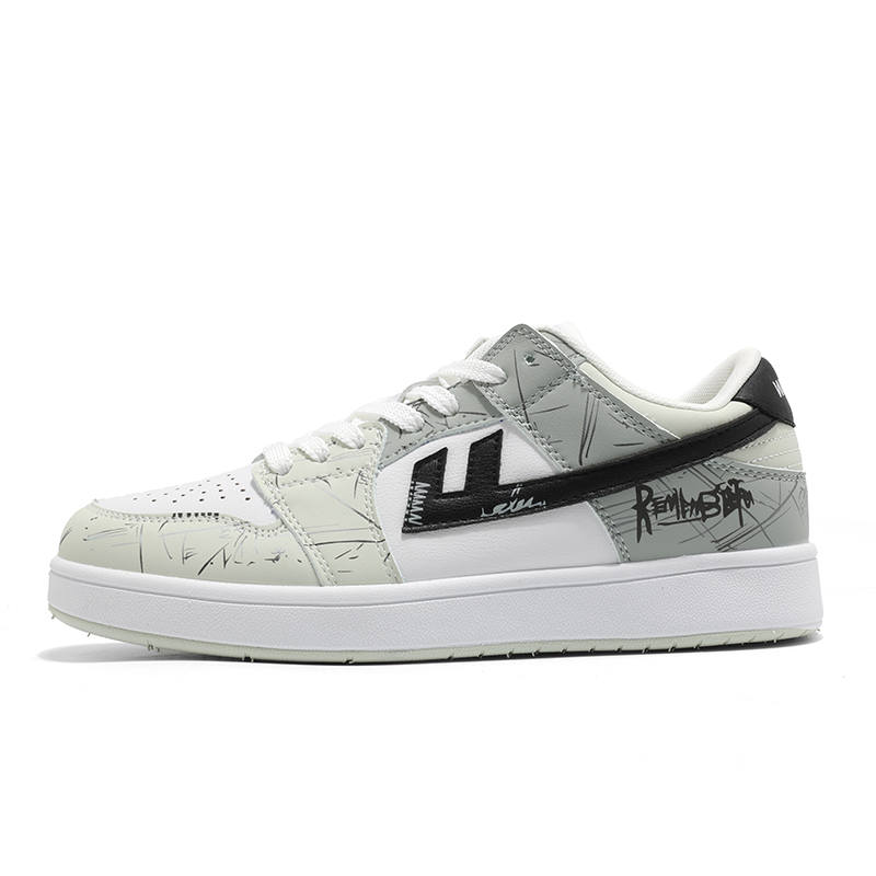 WARRIOR WARRIOR Skateboard Shoes Men's Low Top White Green Black