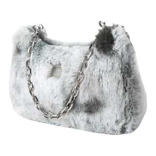 Guuka Plush Shoulder Bag Women's Gray