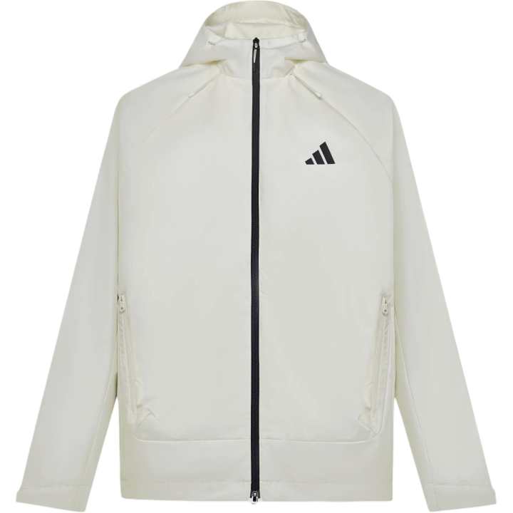 Adidas Adidas Jackets Unisex Jade White Hooded Non Detachable Moderate