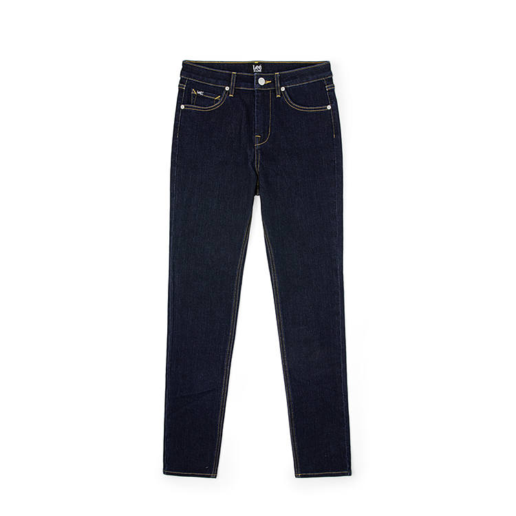 Lee Lee Jeans Women's Dark Blue Moderate Cuffed Pants