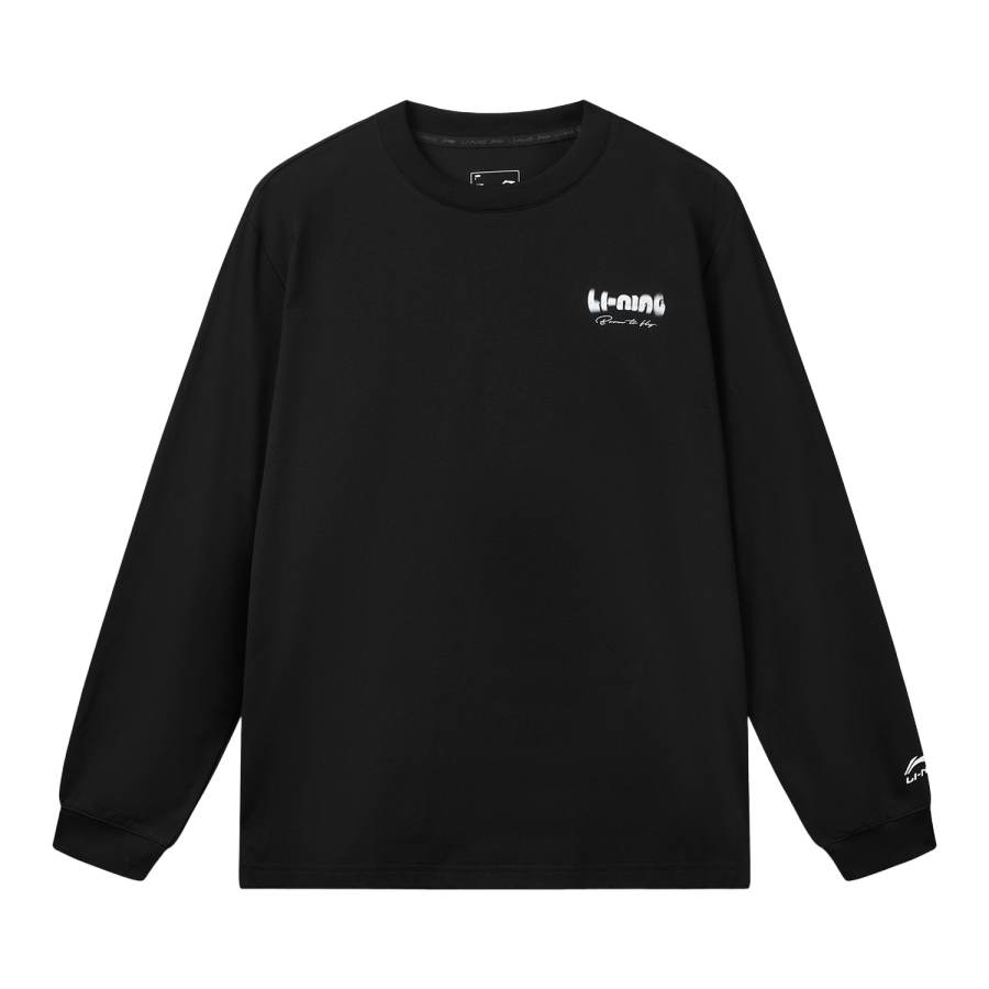 Li-Ning Li Ning Sports Trendy Collection T Shirts Men's Black Crew Neck Moderate