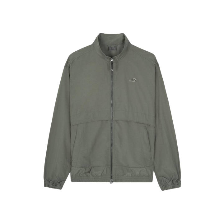 New Balance New Balance Jackets Unisex Gray Khaki Stand Collar Moderate