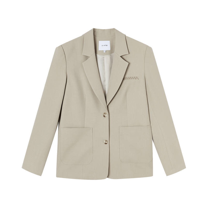 XIANGYING Business Suits Women's V Neck Moderate
