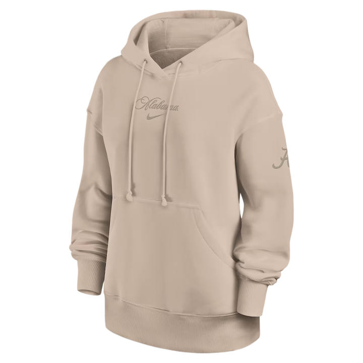 Nike Nike College Sweatshirts Women's Tan/Beige Hooded Non Detachable Moderate