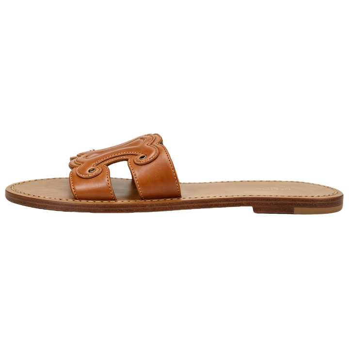 CELINE CELINE Slip on Slide Slippers Women's Brown