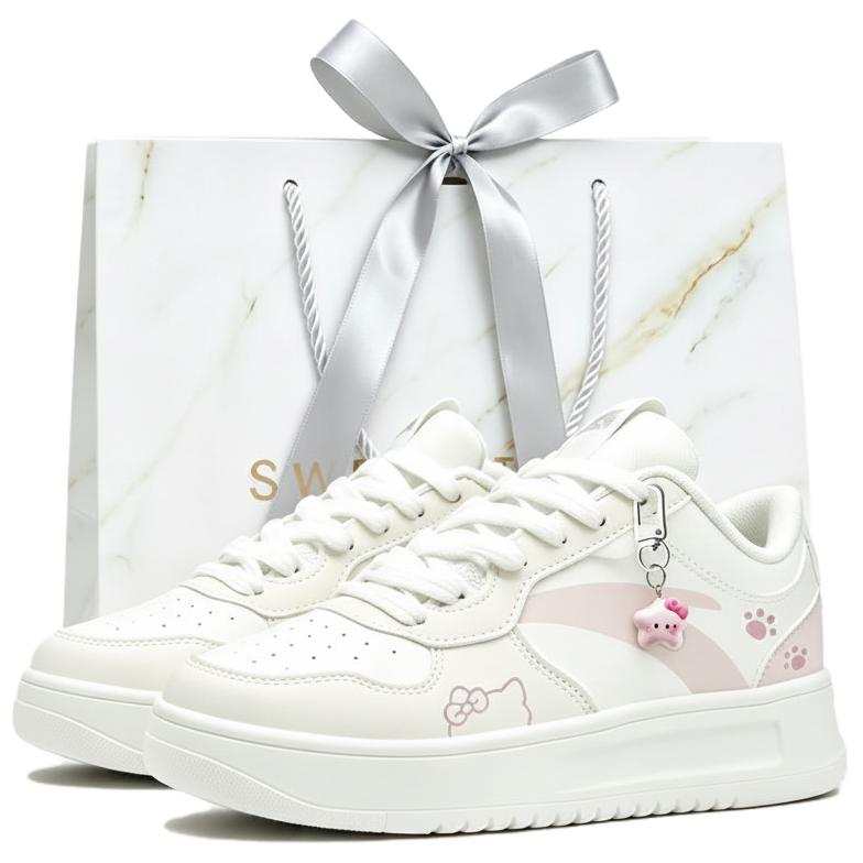 ANTA Easy Skateboard Shoes Women's Low Top Pink