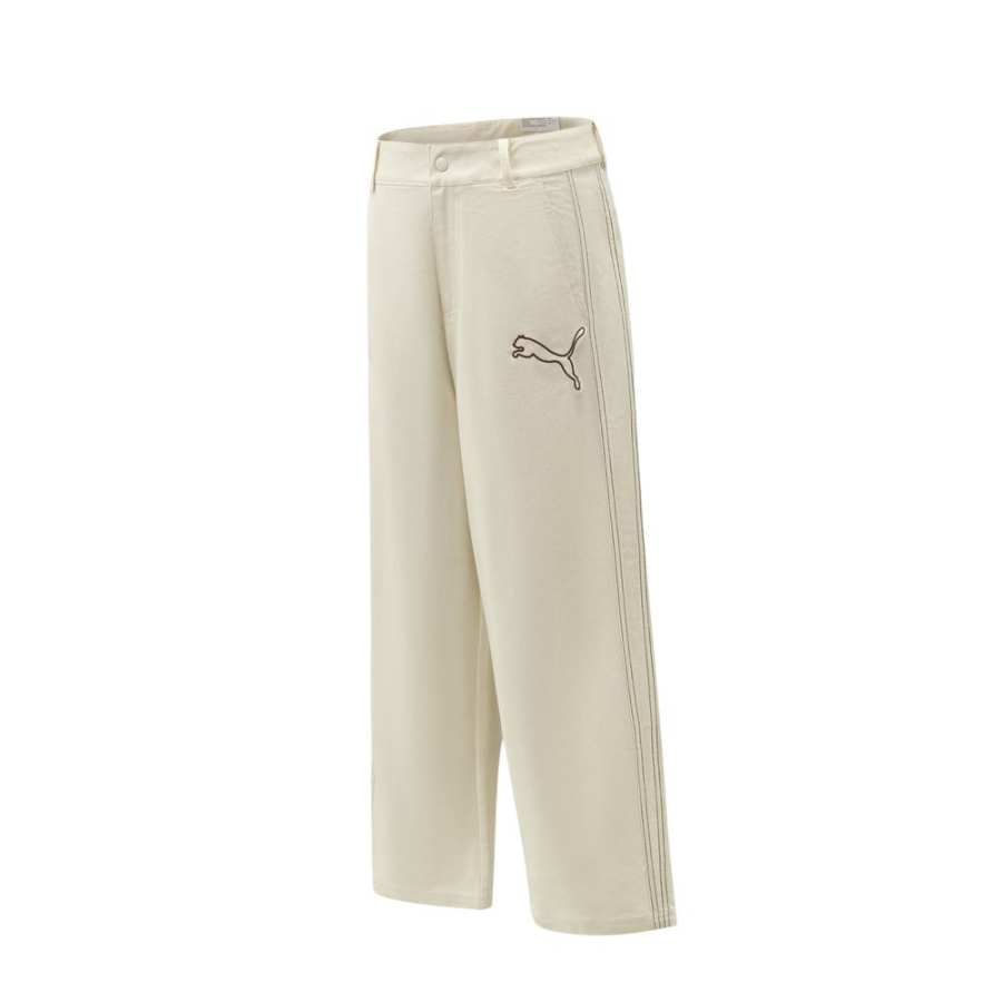 PUMA Casual Pants Men's Ecru Moderate Other