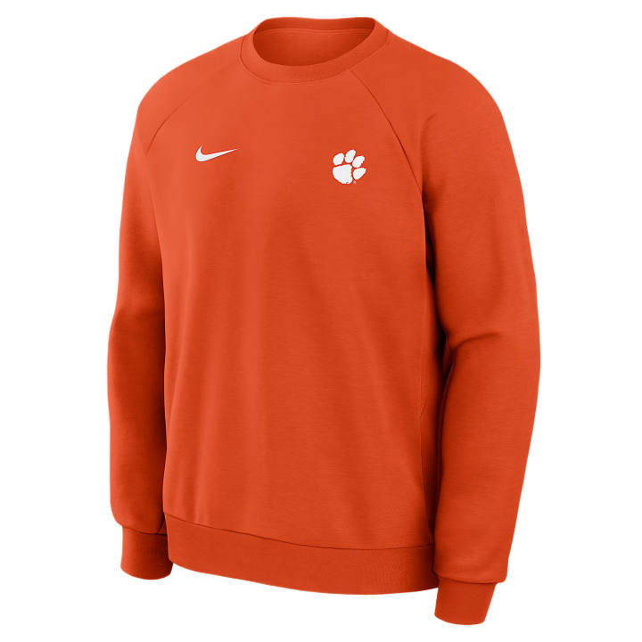 Nike Nike Dri Fit College Sweatshirts Men's University Orange Crew Neck Moderate