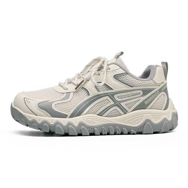 WARRIOR WARRIOR Chunky Sneakers Women's Low Top Beige/Gray/Blue