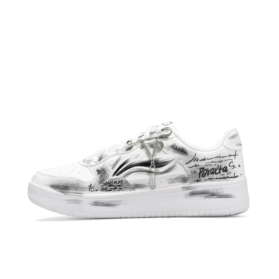 Li-Ning Li Ning Floating Boat Skateboard Shoes Men's Low Top White