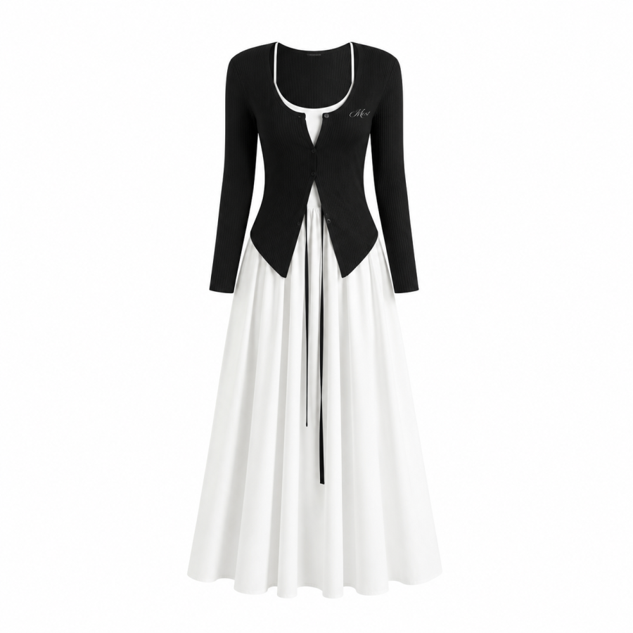 MostwantedLab Two Piece Skirt Sets Women's Camisole Thin Long Skirt