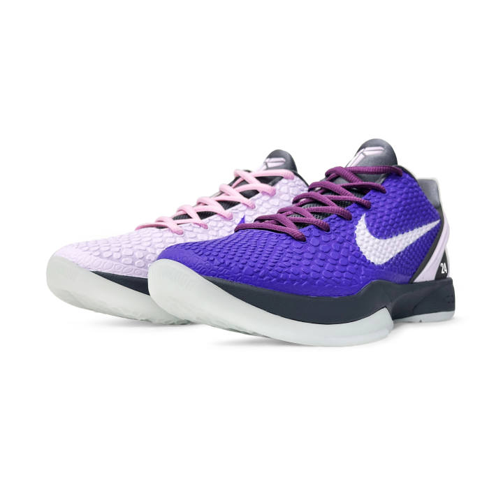 Nike Nike Zoom Kobe 6 Basketball Shoes Unisex Low Top Gray/Purple/Pink