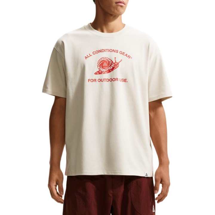 Nike Nike ACG T Shirts Men's Ecru Crew Neck