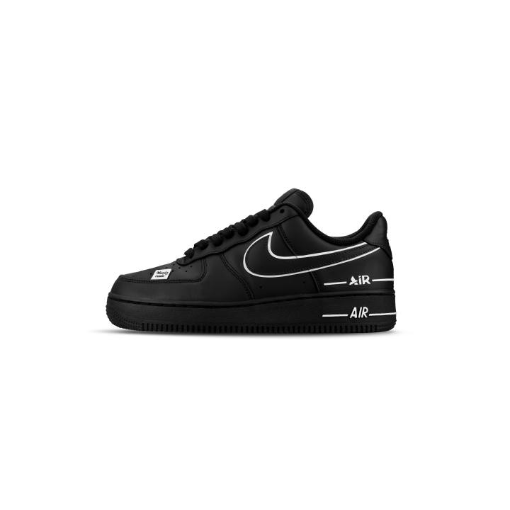 Nike Nike Air Force 1 Skateboard Shoes Unisex Low Top Black White