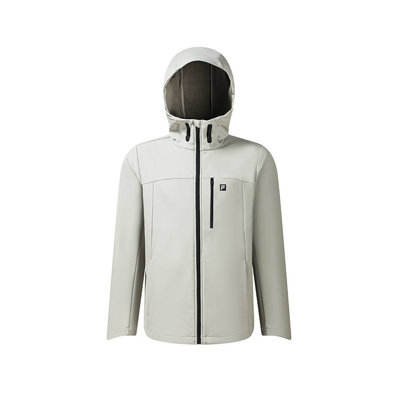FILA Jackets Men's All Over Print Hooded Non Detachable Moderate Straight Fit