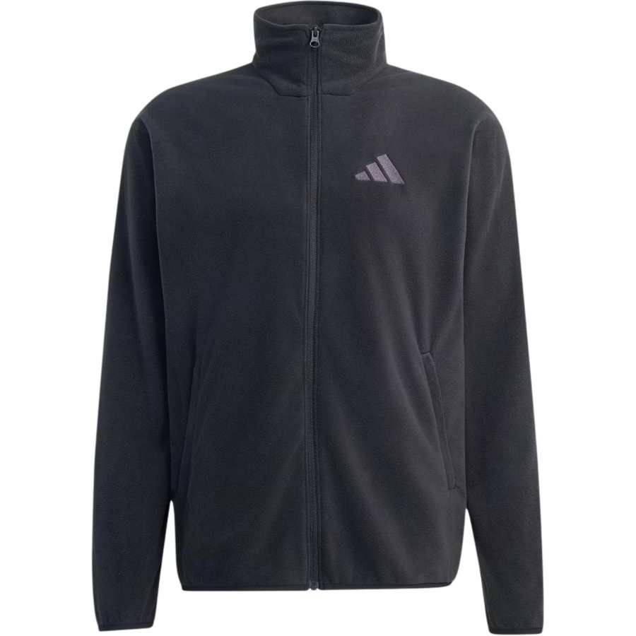 Adidas Adidas Terrex Fleece Tops Men's Black Stand Collar Moderate