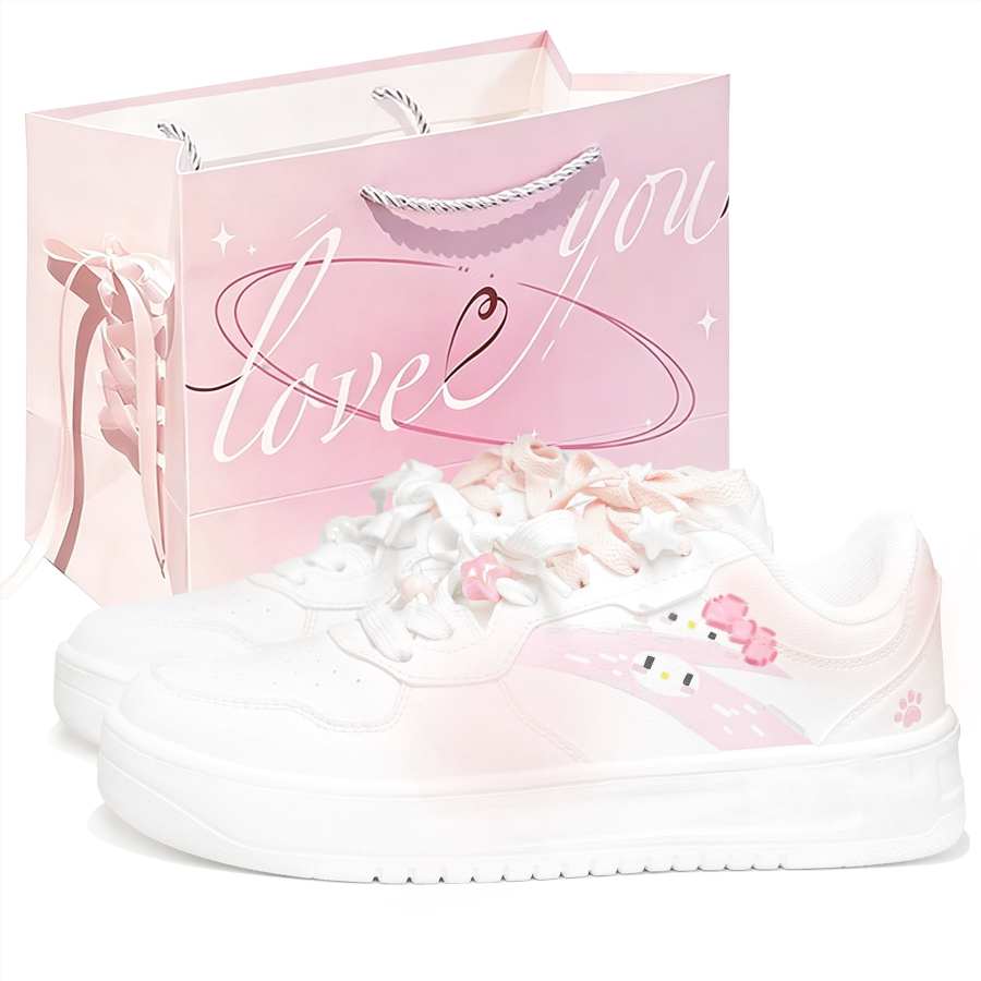 ANTA Skateboard Shoes Women's Low Top White
