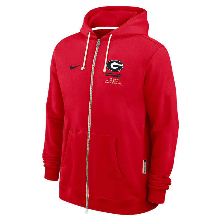 Nike Nike Dri Fit College Sweatshirts Men's University Red Hooded Non Detachable Moderate
